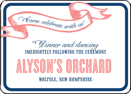 Popular Country Letterpress Reception Design Medium