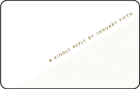 Popular Quilt Letterpress Reply Postcard Front Design Medium
