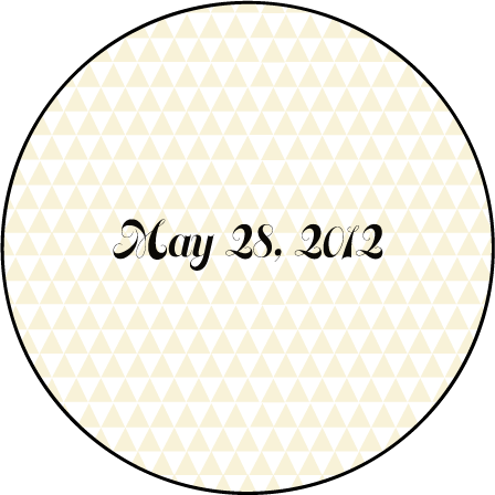 Pyramid Letterpress Coaster Design Medium