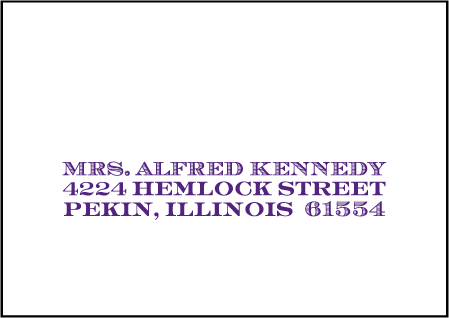 Refined Study Letterpress Reply Envelope Design Medium