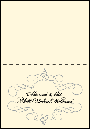 Revival Calligraphy Letterpress Thank You Card Fold Design Medium