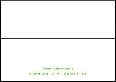 Ribbon Letterpress Thank You Card Flat Envelope Design Medium