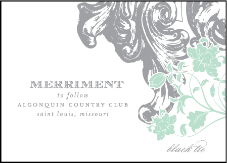 Rococo Elegance Letterpress Reception Design Medium