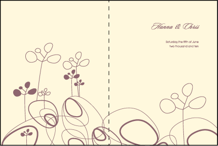Rolling Hills Letterpress Program Design Medium