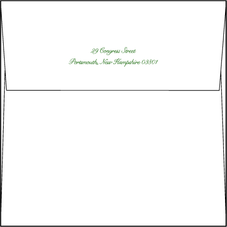 Romantic Floral Letterpress Envelope Design Medium