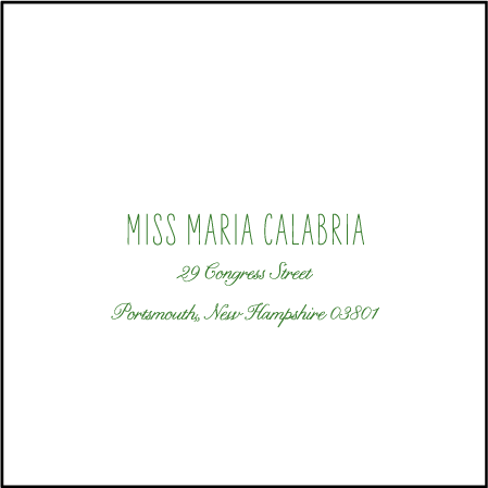 Romantic Floral Letterpress Reply Envelope Design Medium