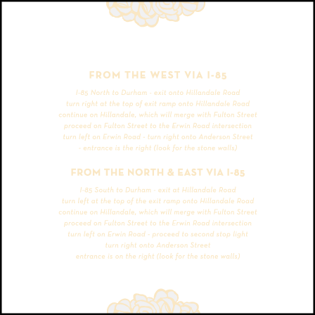 Rose Letterpress Direction Design Medium