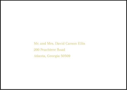 Rosemary Letterpress Reply Envelope Design Medium