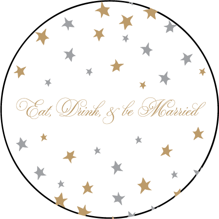 Royal Night Letterpress Coaster Design Medium