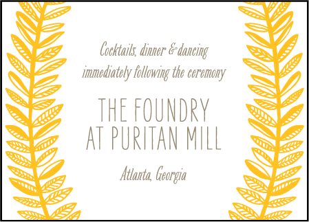 Rustic Jolene Letterpress Reception Design Medium