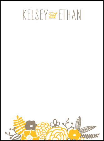 Rustic Jolene Letterpress Thank You Card Flat Design Medium