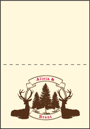 Rustic Lookout Letterpress Thank You Card Fold Design Medium
