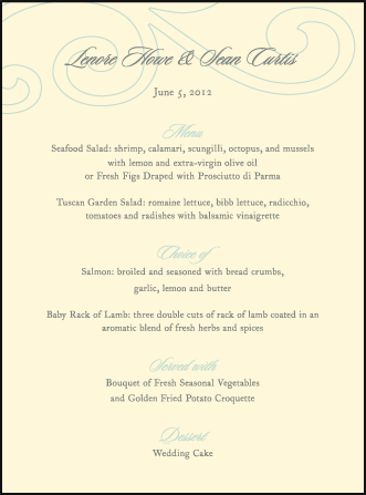 Sailboat Letterpress Menu Design Medium