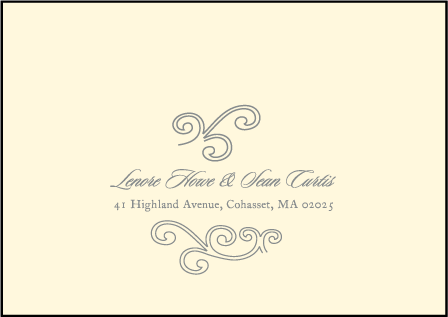 Sailboat Letterpress Reply Envelope Design Medium
