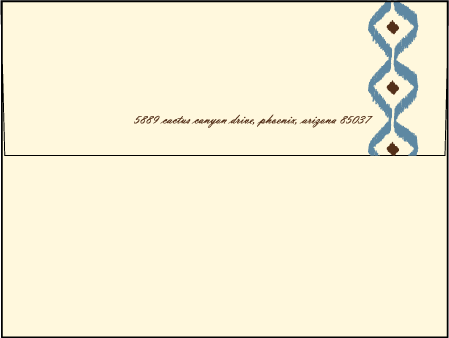 Santa Fe Letterpress Envelope Design Medium