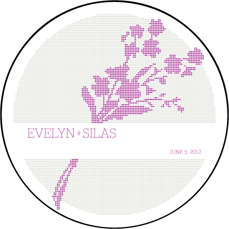 Serenade Letterpress Coaster Design Medium