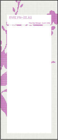 Serenade Letterpress Program Tea Design Medium