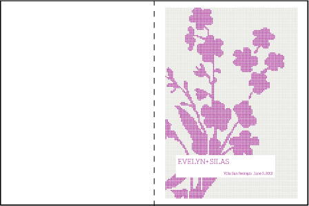 Serenade Letterpress Program Design Medium