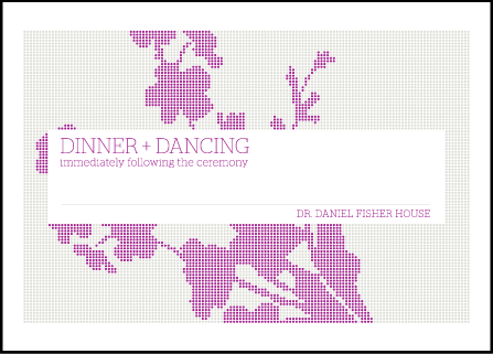 Serenade Letterpress Reception Design Medium