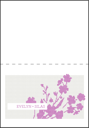 Serenade Letterpress Thank You Card Fold Design Medium