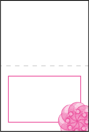 Shelby Letterpress Placecard Fold Design Medium