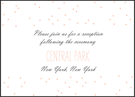 Simple Dot Letterpress Reception Design Medium