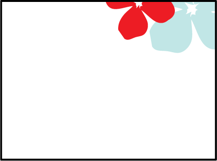 Simple Poppy Letterpress Placecard Flat Design Medium