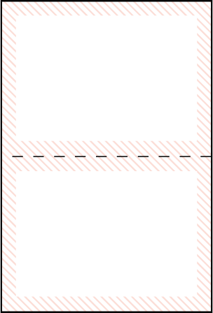 Simple Stripes Letterpress Placecard Fold Design Medium