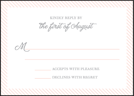 Simple Stripes Letterpress Reply Design Medium