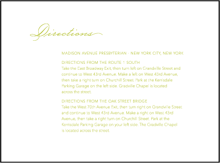Simplicity Letterpress Direction Design Medium