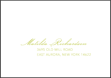 Simplicity Letterpress Reply Envelope Design Medium