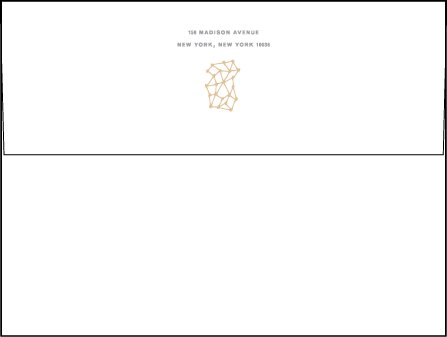 Soho Letterpress Envelope Design Medium