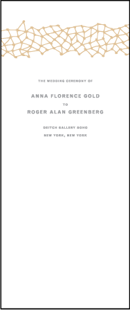 Soho Letterpress Program Tea Design Medium