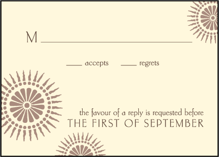 Soleil Letterpress Reply Design Medium
