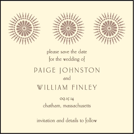 Soleil Letterpress Save The Date Design Medium