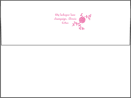 Somersby Letterpress Envelope Design Medium
