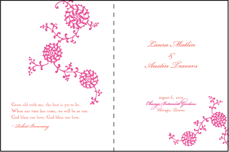 Somersby Letterpress Program Design Medium