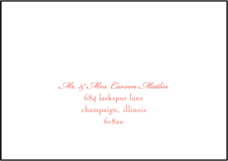 Somersby Letterpress Reply Envelope Design Medium