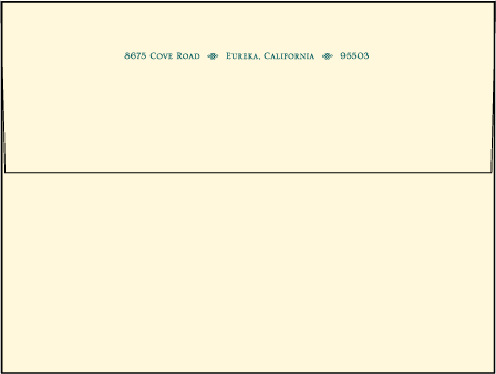 Sonnet Letterpress Envelope Design Medium
