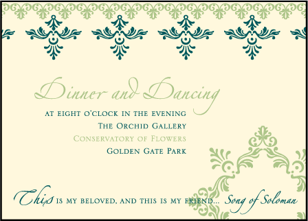 Sonnet Letterpress Reception Design Medium