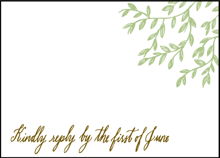 Sonoma Calligraphy Letterpress Reply Design Medium
