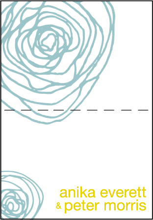 Spinnerette Letterpress Thank You Card Fold Design Medium