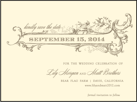 Splendor Letterpress Save The Date Design Medium