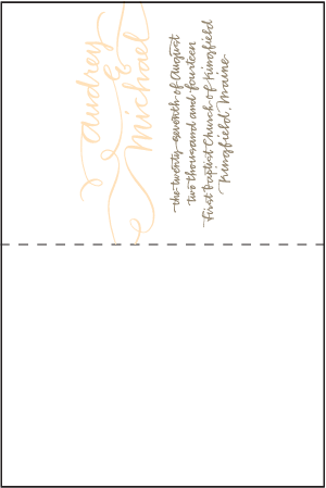 String Calligraphy Letterpress Program Design Medium