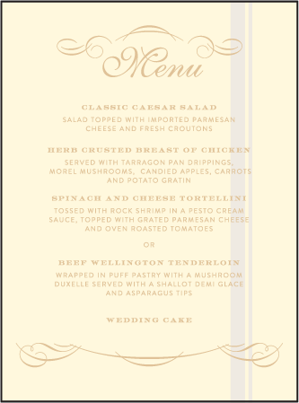 Studebaker Letterpress Menu Design Medium