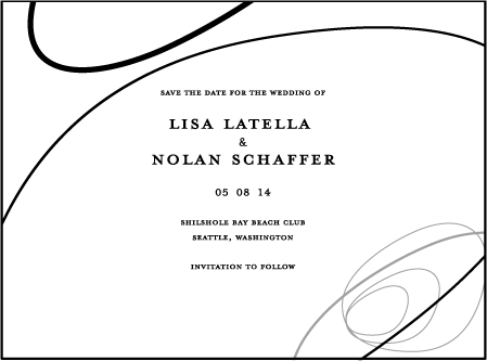 Surya Letterpress Save The Date Design Medium