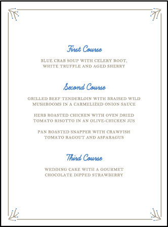 Sweet Heart Letterpress Menu Design Medium