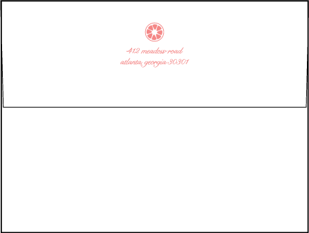 Sweet Summer Letterpress Envelope Design Medium