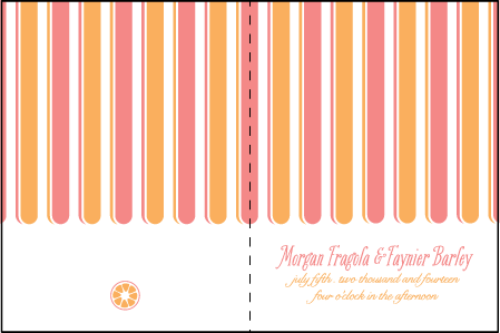 Sweet Summer Letterpress Program Design Medium