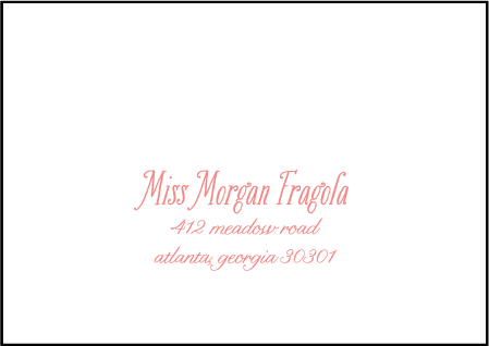 Sweet Summer Letterpress Reply Envelope Design Medium